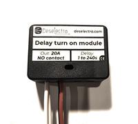Mini interruttore timer relè temporizzato kit da 1 a 240 sec ritardo 12V / 12...