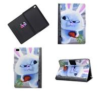 Mini iPad Cases 7.9 pollici Cute Pattern Angoli multipli Stand Cover protettiva con Auto Sleep Wake per iPad mini 5/4/3/2/1-White Rabbit