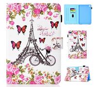 Mini iPad Cases 7.9 pollici Cute Pattern Angoli multipli Stand Cover protettiva con Auto Sleep Wake per iPad mini 5/4/3/2/1-Flower tower