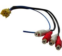 Mini ISO Line Out 6Pol Cinch Adapter 4 Canali Con Remote Per Audi Concert Chorus