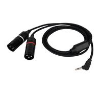 Mini-Jack 90° a 2 XLR/M 3P 1.5m - DAP FL117150