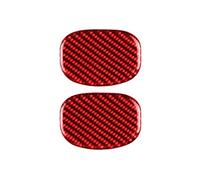 Mini JCW Cooper One Hardtop Hatchback F55 F56 compatibile in fibra di carbonio per interni auto, adesivo rosso A03 (estrattore posteriore sedile)