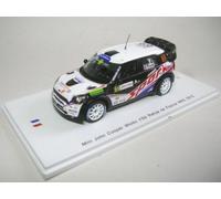 SPARK MODEL SF040 MINI JOHN COOPER N.69 RALLY DE FRANCE 2012 DUMAS-BAUMEL 1:43 M