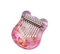 Mini Kalimba 10 Tasti Acrilico Pollice Pianoforte Cristalli Dito Pianoforte Strumento A Tastiera Con Libro Di Apprendimento Per Adulti(10 deer)