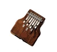 Mini Kalimba 7 Key Thumb Piano Full Veneer Solid Wood Black Walnut Wood Kalimba Finger Piano Beginners Keyboard Instrument Thumb Piano