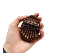 Mini Kalimba 8 Key Thumb Finger Piano Mbira Mahogany Keyboard Musical Instrument，Exquisite Mini Musical Portable Accessory Pendant Gifts for Beginners