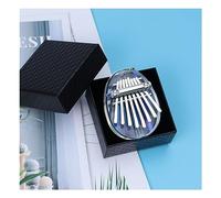 Mini kalimba 8 tastiera per pianoforte squisito mini pollice regalo per pianoforte con catene di cordino portatile ovale a forma di cuore kalimba strumento per bambi E