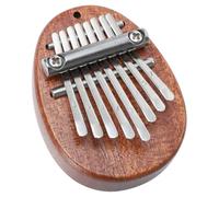 Mini Kalimba a 8 Note, Pianoforte a Pollice Portatile | Struttura in Acciaio Inox e Legno, Forma Elegante, Tono Limpido e Nitido, Peso Leggero per Adulti