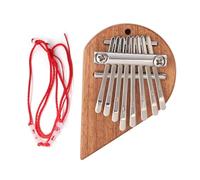 Mini Kalimba a forma di cuore, pianoforte da pollice a 8 tasti, per principianti, carillon creativo per adolescenti e adulti (destra)