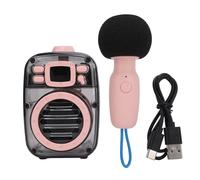 Mini Karaoke Altoparlante Bluetooth con microfono Portatile DSP Chip intelligente Cambia voce per bambini Adulti Camping Party ABS Silicone 306g