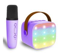 Mini karaoke macchina per bambini e adulti giocattoli per bambini per ragazze e bambini altoparlante bluetooth con 1 microfono senza fili per bambini, adulti ragazze regali di compleanno a casa colore