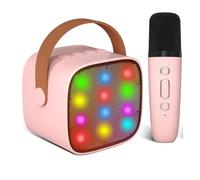 MINI Karaoke Mini Bluetooth con Microfono senza filo Luci Led Adulti e Bambini