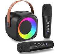 Mini Karaoke per Bambini, Microfono Bambini Ragazzi 3 4 5 6 7 8 9 10 11 12 Anni, Karaoke con Microfono con 5 Voci Magiche, Regalo di Compleanno, Giocattoli per Feste, Campeggio, Viaggi