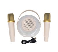 Mini Karaoke Set Microfono Altoparlante Portatile Bluetooth Senza Fili con Effetti Sonori Versatili per Feste Familiari Feste Indoor Outdoor Componenti Elettronici in Plastica da