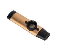 Mini Kazoo, strumento musicale Kazoo con design a cogging multiplo, leggero con diaframmi flauto da 5 pezzi per la festa della cerimonia(oro)