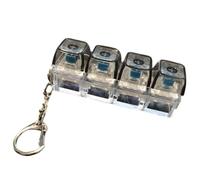 Mini Keyboard Clicker - Transparent Fidget Clicker, Finger Pressing with Audible Feedback, Stress Relieving, Desk Toy, Focus Aid for Improving Attention During Long Tasks Supporting Calm Mindset