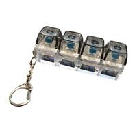 Mini Keyboard Clicker - Trasparente Fidget Clicker, Finger Pressing with Audible Feedback, Stress Relieving, Desk Toy, Focus Aid for Improving Attention During Long Tasks Supporting Calm Mindset