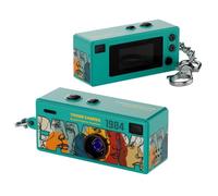 Mini Keychain Digital Camera, Retro Portable Thumb Camera, Keychain Cameras, 1080P HD Tiny Pocket Video Recorder, 130° Wide Angle Small Camcorder for Travel Vlogging (Verde)