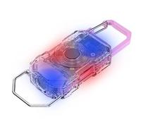 Mini Keychain Flashlight - LED 6 Mode Rechargeable Torch for Camping Hiking | Aluminum Alloy with USB Charging, Compact Portable Light for Night Walking Work Running Survival Emergencys Use Outdoors