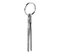 Mini Keychain Tweezer - Titanium 59mm, Titanium Alloy Survival Tool, CNC Cut | Lightweight, Flat Head Travel Tweezer, Clamping Tool For Camping, Travel, Climbing, Hiking, Home, Outdoors