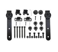 Mini Kit binario for porta scorrevole silenziosa e liscia for fienile, set di ferramenta for appendere armadietti con chiave esagonale, accessori for ferramenta