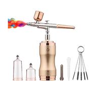 Mini kit compressore d'aria Aerografo for pistola a spruzzo for aerografo for nail art Tattoo Craft Cake Applicazione multifunzionale(Champagne-2)