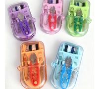 Mini kit da cucito portatile per viaggi - Piccola scatola per cucire di emergenza, adatta per viaggiatori, ospiti di hotel, associazioni di beneficenza, senzatetto e regali di Natale. rosa,blu,verde,V