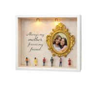 Mini kit da museo, espositore di foto vintage con memoria illuminata, con cornice del museo della festa della mamma, per donne, mamma, decorazione per casa, camera da , soggiorno, ufficio