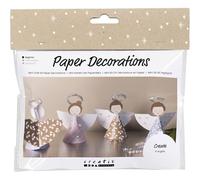 Mini kit di decorazioni di carta - Angeli - colori assortiti - 1 confezione