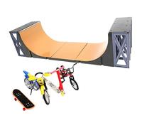 Mini kit di pattini con dita - Giocattolo per pattinaggio con dita con strumento tecnologico, kit per esercizi per il controllo degli acrobazie | Emozionante gioco sportivo fai-da-te per bambini per