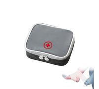 Mini Kit Di Primo Soccorso Portatile,Borsa Da Viaggio Vuota,Esterni,Il Soccorso,Per Il Primo,Kit Di Emergenza,Borsa Per Medicinali,borsa Medica,Accessori Da Viaggio per zaini medici all'aperto(Grigio)