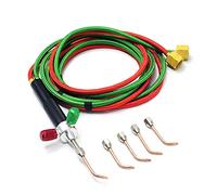 Mini kit di torcia per ossigeno, micro ossigeno, acetilene/butano, torcia per saldatura con 5 punte per la riparazione di gioielli