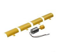 Mini kit di turbina eolica verticale per fai da te modello educativo generatore eolico con tensione di uscita 0,01-5,5 V e velocità nominale 100-6000 giri/min, plastica + metallo Const