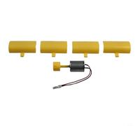 Mini kit di turbina eolica verticale per progetti educativi con steli - Modello di montaggio fai da te con orientamento automatico a 360°, uscita CC 0,01-5,5 V/0,01-100 mA, struttura in plastica e