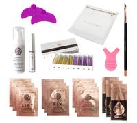Mini Kit Laminazione Ciglia e sopracciglia con Accessori, per estetista, Per 12 trattamenti. MAXYMOVA