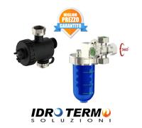 MINI KIT SALVACALDAIA DEFANGATORE MAGNETICO COMPATTO + DOSATORE POLIFOSFATI 360°