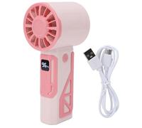 Mini la portatile portatile potente USB ricaricabile ricaricabile per piccole mano silenziosa raffreddamento per il trucco da viaggio per casa esterno interno (Verde) (Rosa)