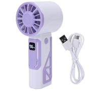 Mini la portatile portatile potente USB ricaricabile ricaricabile per piccole mano silenziosa raffreddamento per il trucco da viaggio per casa esterno interno (Verde) (Rosa) (Giallo) (Viola)
