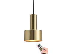 Mini Lampada a sospensione a batteria con telecomando, lampada a sospensione moderna a soffitto piccola lampadario cordless per interni per cucina isola camera da letto sala da pranzo bar ( Color : Go