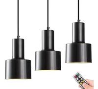 Mini Lampada a sospensione a batteria con telecomando, lampada a sospensione moderna a soffitto piccola lampadario cordless per interni per cucina isola camera da letto sala da pranzo bar ( Color : Bl