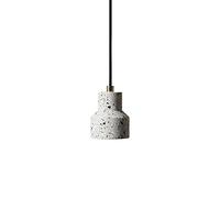 Mini lampada a sospensione a LED Lampadario industriale in terrazzo a 1 luce Plafoniera a sospensione creativa Lampada a sospensione in cemento per soggiorno Camera da letto Ristorante Hotel, bianco