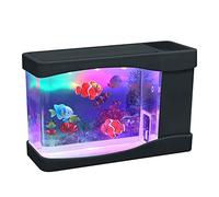 Mini Lampada Acquario Meduse Artificial, Acquario con batteria artificiale, Lampada per acquario da tavolo a LED portatile che cambia per la decorazione domestica (Piccolo pesce)