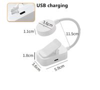 Mini Lampada Da Lettura a LED, Lampada Da Tavolo Con 3 Modalità Regolabili, Prot