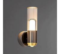 Mini Lampada da Parete da Comodino, Applique da Parete in Metallo con Tubo Lungo e Paralume in Acrilico, Moderna Lampada da Parete a LED - 3 modalità Colore, lampade da Parete Decorative per Inte