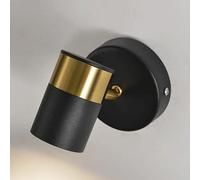 Mini Lampada da Parete da Comodino, Moderna Lampada da Parete a LED, Applique da Parete in Metallo con Funzione di Regolazione 350°+90°, lampade da Parete Decorative per Camera da Letto, semplici
