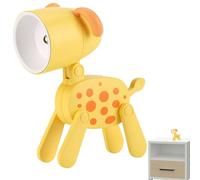 Mini Lampada da Tavolo Cane - Lampada da notte piccola camera da letto a forma di animale - Supporto per telefono regolabile per dormitorio, camera da letto, lampada da tavolo da lettura portatile per