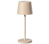 Mini lampada da tavolo touch wireless in alluminio beige LED MINI SAND bianco dimmerabile H22cm