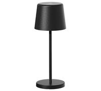 Mini lampada da tavolo touch wireless in alluminio nero LED MINI BLACK bianco dimmerabile H22cm