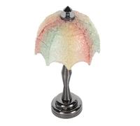 Mini Lampada da Terra per Casa delle Bambole Decorazione per Mobili in Miniatura con Paralume Colorato a Luce LED per Casa delle Bambole