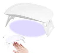 Mini Lampada Uv Led Unghie, Fornetto Unghie Semipermanente Per Smalto Gel, Lampada Per Unghie In Gel Tascabile Con Usb Per Tutti Gli Smalti Gel, Asciugatrice Con Timer (Bianco)